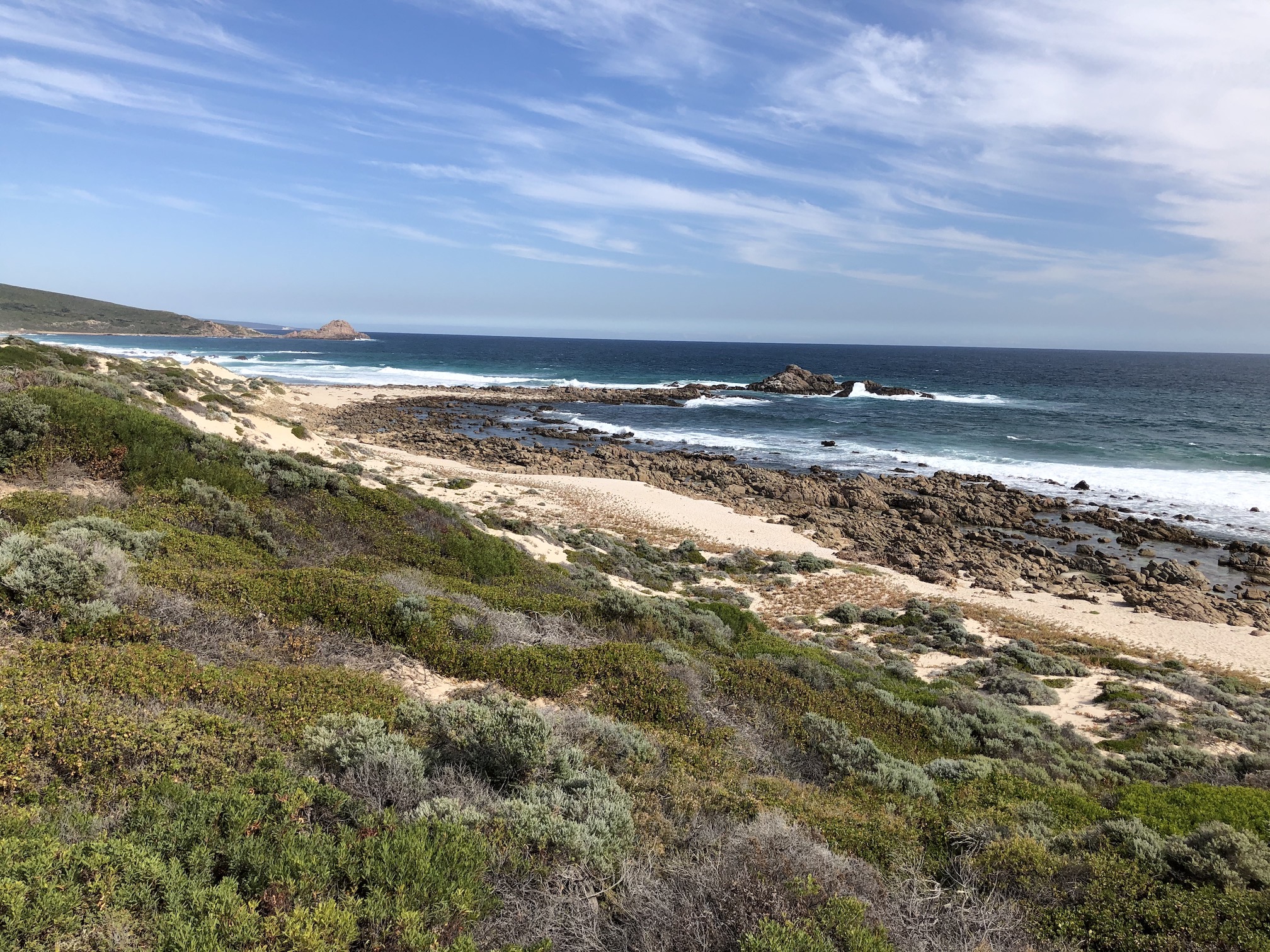 2020-04-17 View S to Sugarloaf Rock from W side of Cape Naturaliste