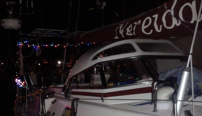 Nereida lit up - showing new hard top